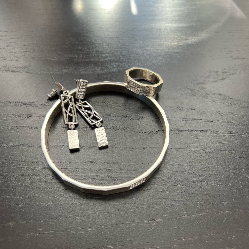 Brighton Silver Bangle Set
